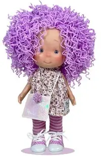 Papusa: Pippa Purple Wool