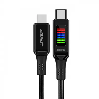 Cablu Date si Incarcare USB-C - USB-C Acefast C7-03, 100W, 1.2m, Negru