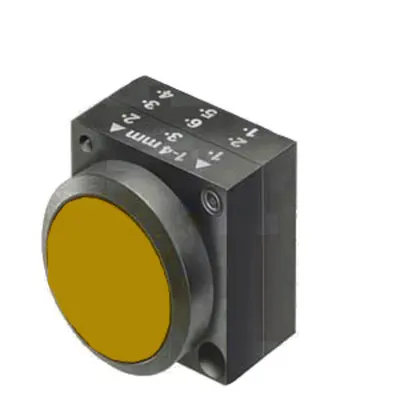 Buton comanda, galben, cu revenire
