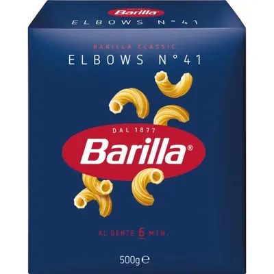 Paste Elbows No 41, Barilla, 500 g Engros