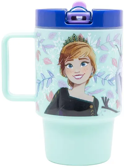 Cană cu pai Stor Frozen - Snowy Tale, 530 ml