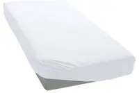 Cearșaf de pat pentru bebeluși cu elastic Rainy - Tricotat, 60 x 120 cm, alb