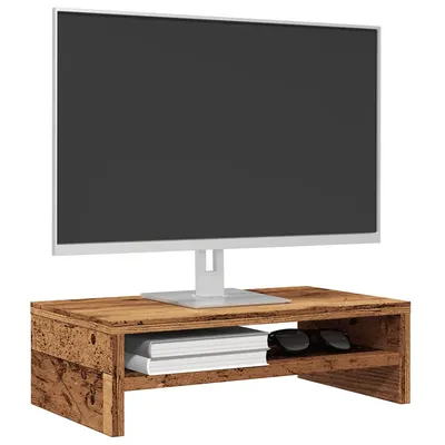 Gossi suport pentru monitor lemn vechi 42x24x13 cm lemn prelucrat