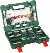 Set de burghie și biți Bosch - V-Line TiN, 91 de piese