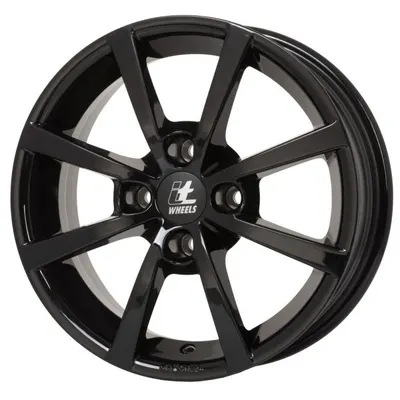 Janta aluminiu 6x15, 4x98, CH 58,1, ET: 35 model ITWHEELS Alisia, Negru Lucios