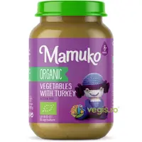 Piure de Legume cu Curcan pentru Copii +6 Luni fara Gluten Ecologic/Bio 190g