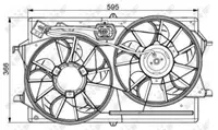 Ventilator radiator (cu carcasa) FORD FOCUS 1.4-2.0 intre 1998-2005