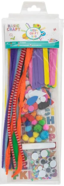 Set creativ Grafix - Megacraft Bag Boys, 250 piese, sortiment