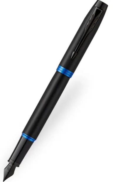 Stilou Parker IM Professionals - Vibrant ring Blue, cu cutie