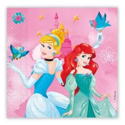 Servetele petrecere printese disney 33x33 cm Procos PR93849