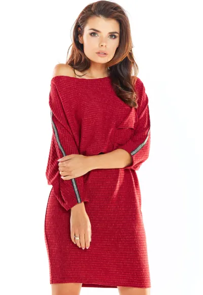 Rochie dama - Viscoza - Visiniu - A325