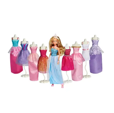 Set Papusa Steffi Love Deluxe cu rochii si accesorii 23 piese