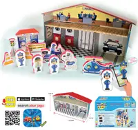 Set de jucării vorbitoare Jagu - secție de poliție și casă, 12 piese