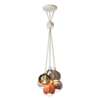 Lustra, lampa suspendata 6 LUCI GRAPPOLO DECO AFOXÉ FINISH - MIX C2657