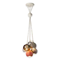 Lustra, lampa suspendata 6 LUCI GRAPPOLO DECO AFOXÉ FINISH - MIX C2657