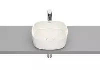 Lavoar Roca Inspira A327502650, montare pe blat, 37 x 37 cm, FineCeramic, Bej