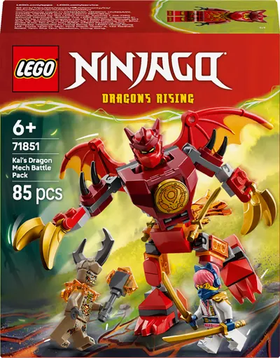 Constructor LEGO Ninjago - Robotul Dragonilor pe Kai - Pachet de Măcel (71851)