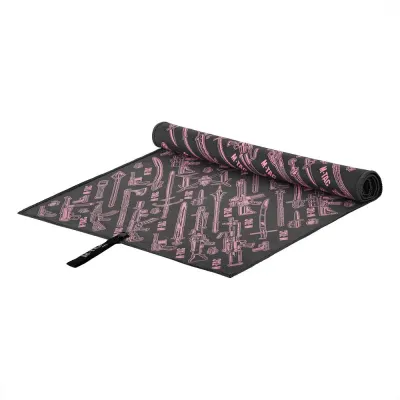 Prosop Microfibra M-TAC Weapon 80×40 cm - NEGRU + ROZ