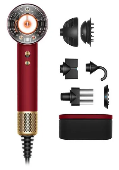 Uscător de păr Dyson – Supersonic Nural HD16, 1600W, 3 trepte, Red Velvet