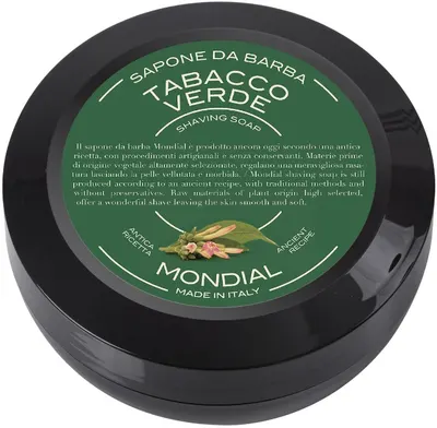 Mondial 1908 Săpun de bărbierit, cu parfum de tutun verde, 60 g