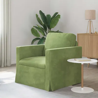 vidaXL Canapea Verde deschis 78 x 78 x 80 cm Catifea
