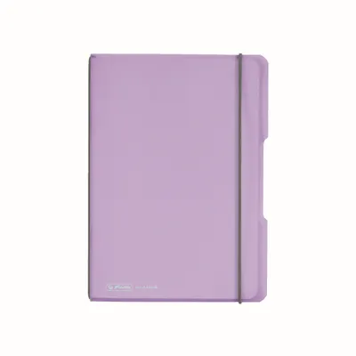 Caiet My.Book Flex A5, 40file, Herlitz mov transparent, matematica