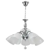 Lustra Dorya Silver Alb+Crom 5xE27 60W