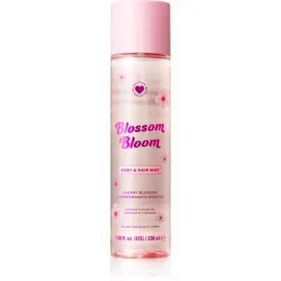 I Heart Revolution Blossom Bloom spray parfumat pentru corp și păr pentru femei culoare Cherry Blossom & Pomegranate 236 ml