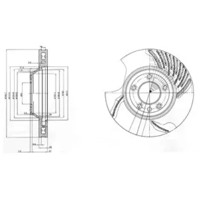 Disc frana DELPHI BG9774