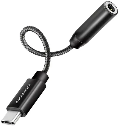 Adaptor audio AXAGON - ADA-HC, USB-C/3.5 mm - Hi-Res DAC, negru