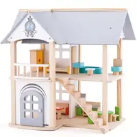 Casă de păpuși din lemn Woodyland - Vila Isabelle, cu mobilă