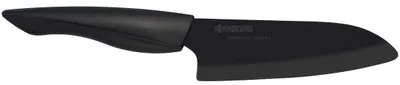 Cuțit ceramic Santoku KYOCERA - 14 cm, serie SHIN- ZK-140-BK