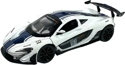 Mașinuță metalică Re-El Toys - McLaren P1, #51 Racing, 2013, 1:43, alb