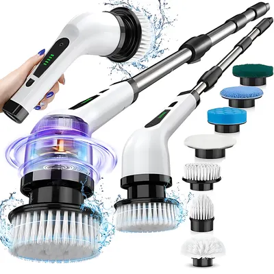Perie electrica rotativa 7 capete inlocuibile, 2 viteze reglabile