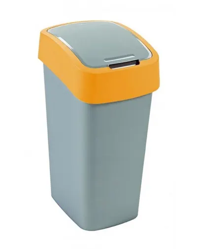 CURVER Coș de gunoi FLIP BIN 45 L argintiu/portocaliu