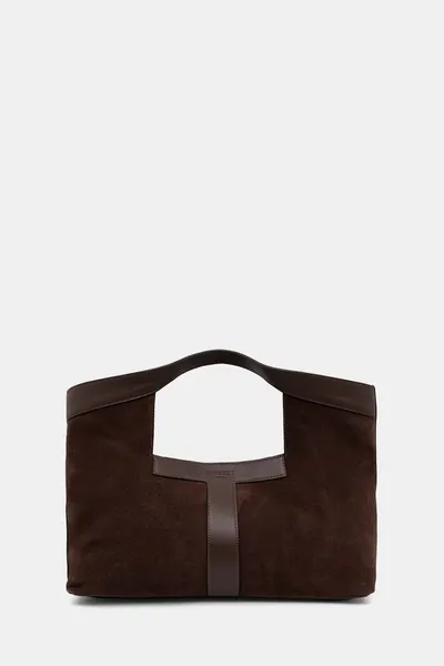 Twinset geantă shopper pentru femei din piele întoarsă