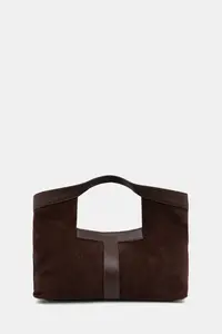 Twinset geantă shopper pentru femei din piele întoarsă