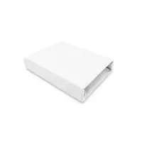 Cearceaf cu elastic, Qmini, Pentru patut leagan sau patut co-sleeper, Dimensiune 90x40 cm, Din bumbac jersey, Material certificat Oeko Tex Standard 100, White