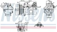 Compresor climatizare aer conditionat potrivit VOLVO S60 III, V60 I, V60 II, XC40, XC60 II 1.5-2.0H 03.15-