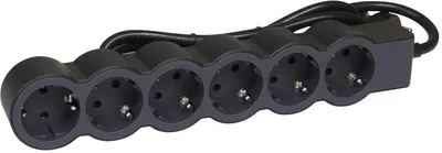 Splitter Legrand - 694566 6x shuko, cablu de 3 m, negru-gri