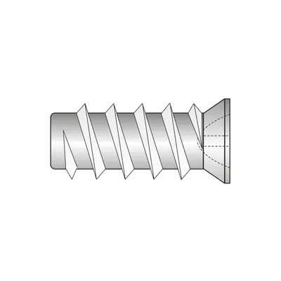 Eurosurub Cap Ingropat O7 Mm Filet Rar (pentru Sine Glisante) Otel Zincat-L 16