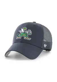 ’47 - Sapca ajustabila cu perforatii Branson Notre Dame - Alb/Verde/Albastru oceanic