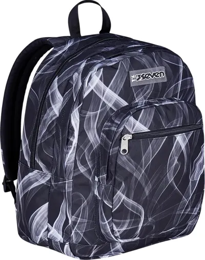 Ghiozdan școlar Seven Freethink - Jet Black, 34 l