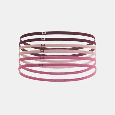 Set de 6 benzi elastice mini Under Armour bordo, fuchsia și roz