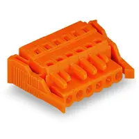 1-conductor female plug; Locking lever; 2.5 mm²; Pin spacing 5.08 mm; 17-pole; 2,50 mm²; orange
