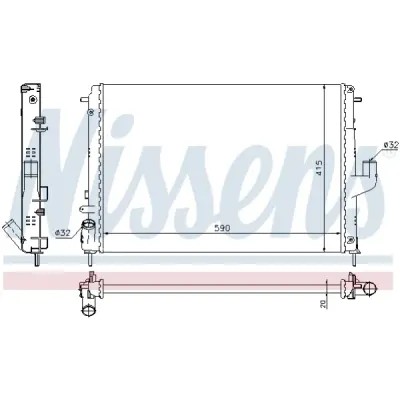 Radiator, racire motor NISSENS 637613