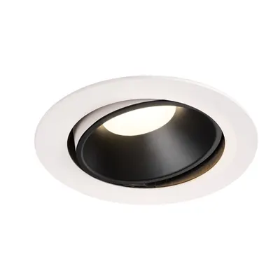 Spot incastrat, NUMINOS MOVE XL Ceiling lights, white Indoor LED recessed ceiling light black/white 4000K 55° rotating and pivoting