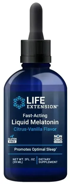Melatonină lichidă cu acțiune rapidă, 59 ml, Life Extension