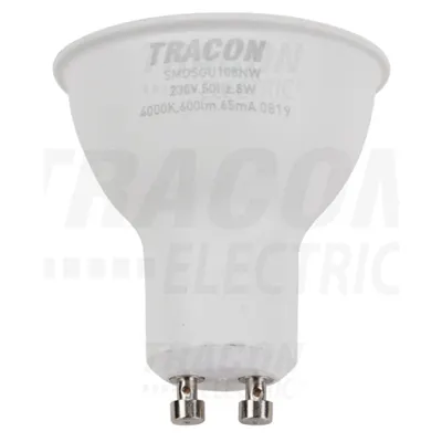 Sursa spot cu LED SMD,carcasadin mat.plastic,cu LED SAMSUNG SMDSGU108NW 230V,50Hz,GU10,8W,600lm,4000K,120°,SAMSUNG chip,EEI=A+