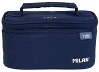 Geantă de prânz Milan 1918 - cu 1 cutie, albastru închis, 1.5 l